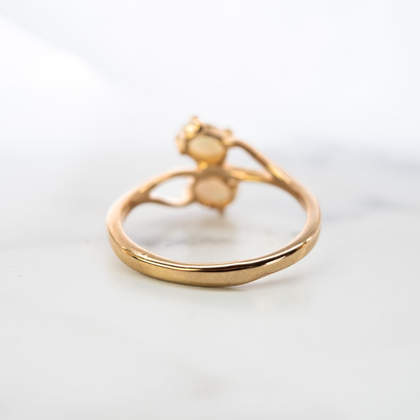 Vintage Ring 1970s Genuine Opal Women's Ring Antique 18k Gold October Birthstone Opals Jewelry Womans Handmade #R1300 - Never Worn