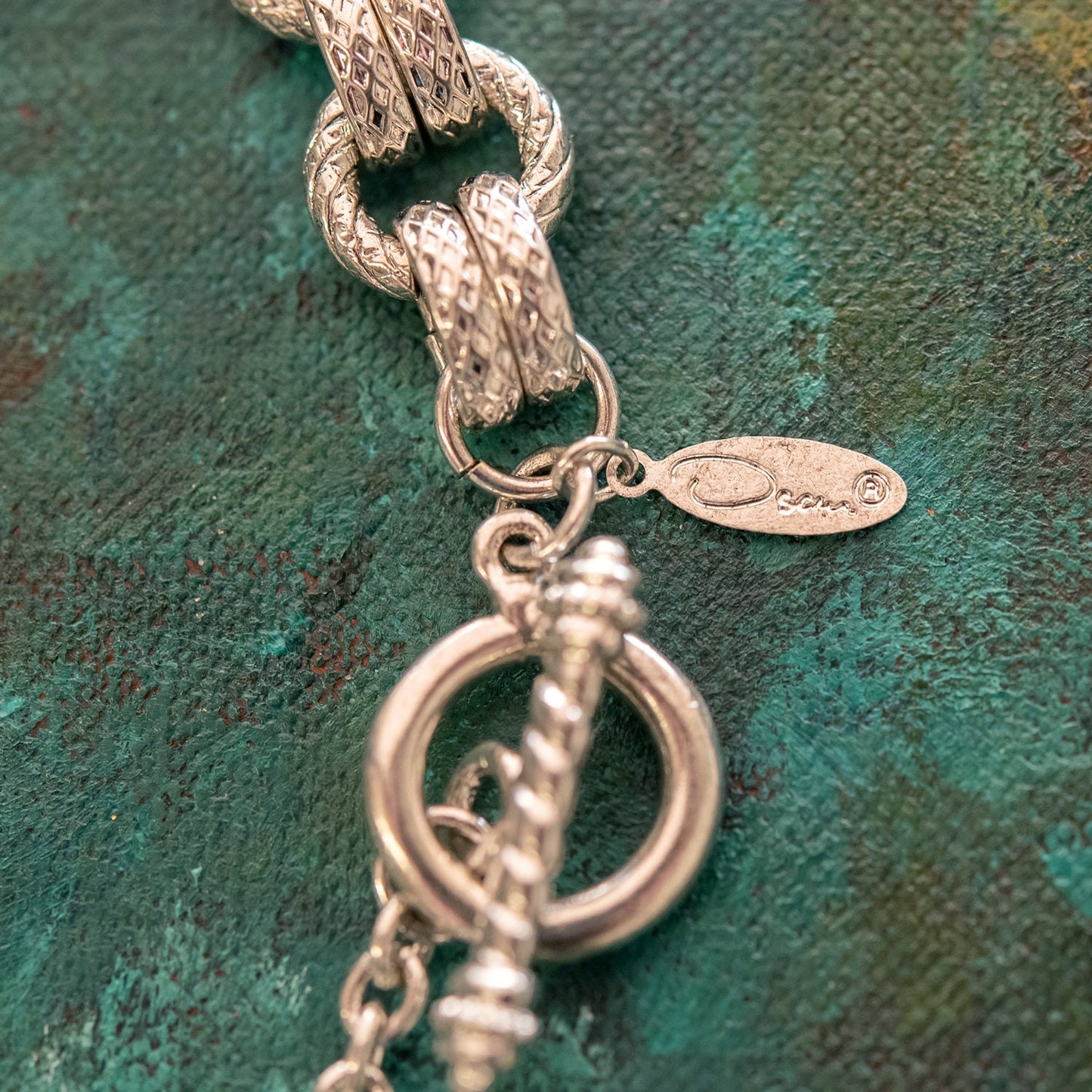 Vintage Oscar de la Renta Linked 18" Necklace OSN-100-S