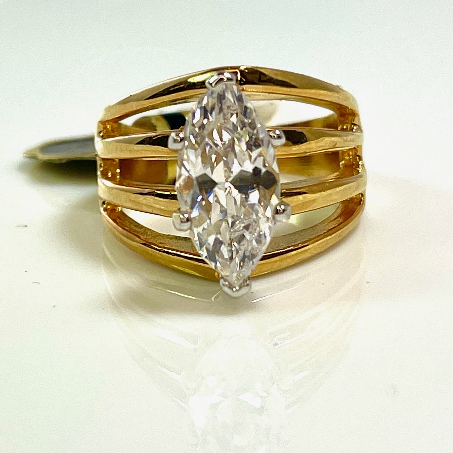 7 ct. Cubic Zirconia Statement Engagement Ring R1941