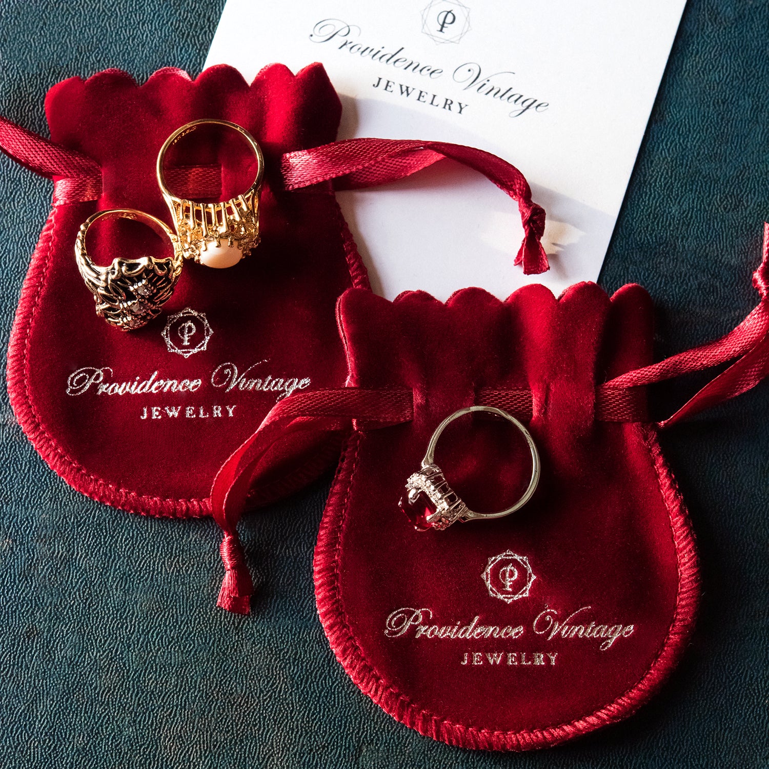 PVD Vintage Jewelry - Antique Engagement Rings Necklaces