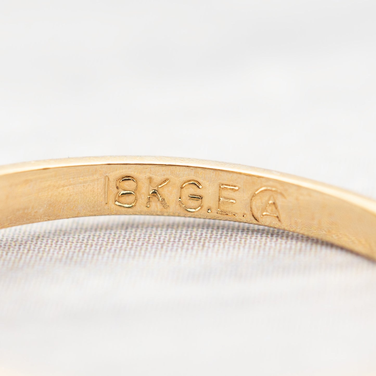 Vintage Austrian Crystal 18k Yellow Gold Electroplated Womens Antique Cocktail Ring Made in USA