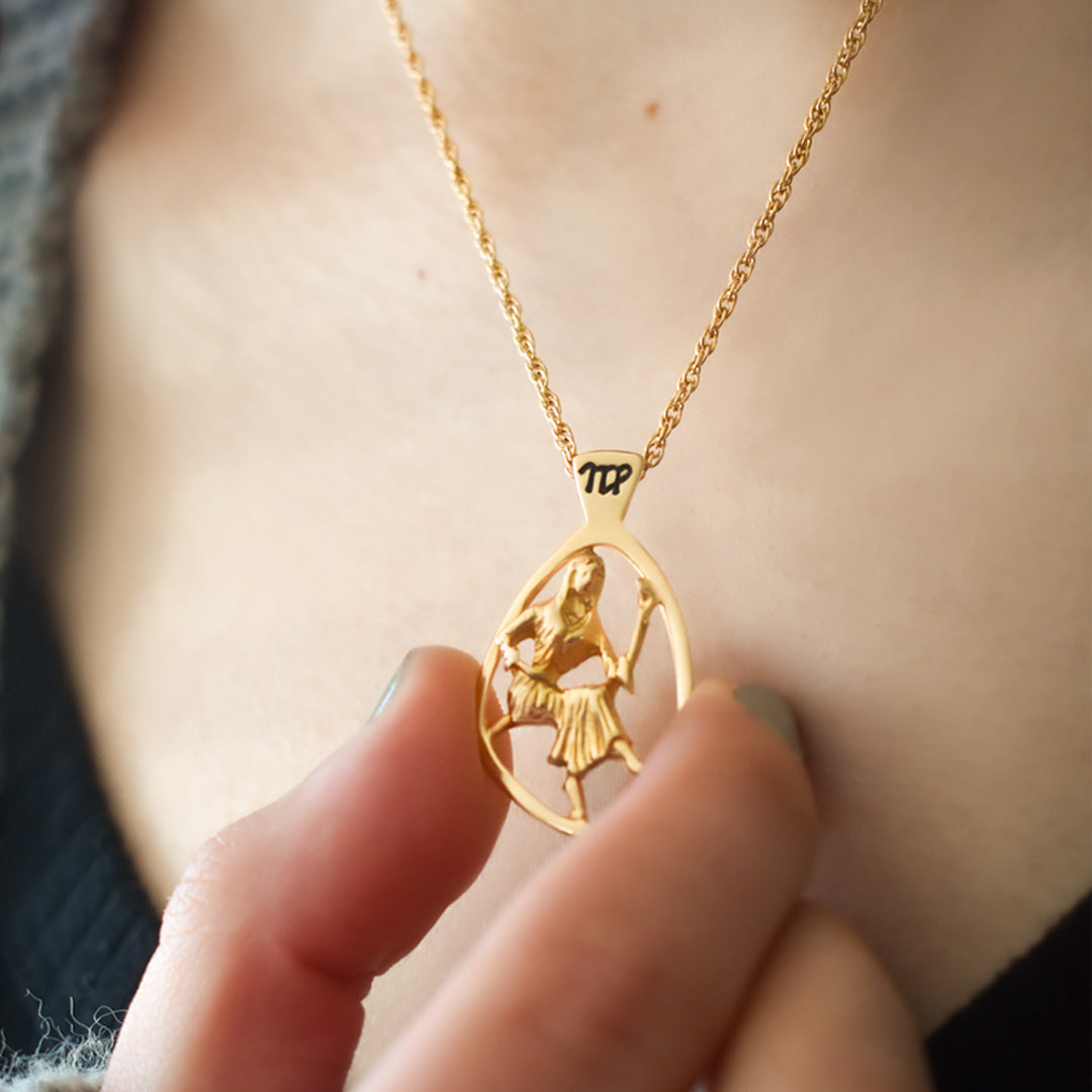 Vintage Gold Astrology Zodiac Pendant Necklace