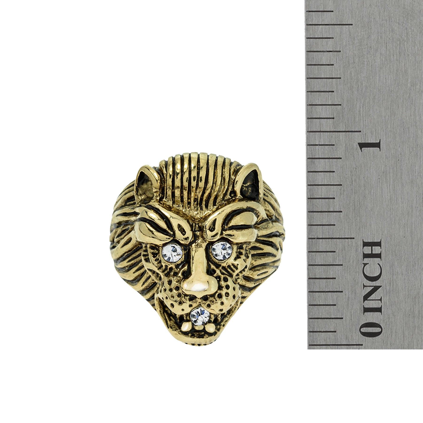 Vintage Zodiac Birthstone Lion Ring Made in the USA