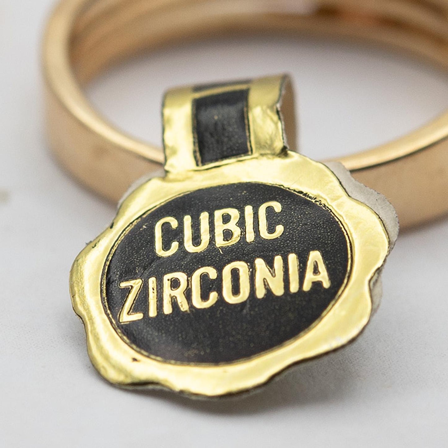 Vintage 18k Gold Electroplated Ring Pink Tourmaline Cubic Zirconia and Crystals Antique Woman Rings October Birhtstone