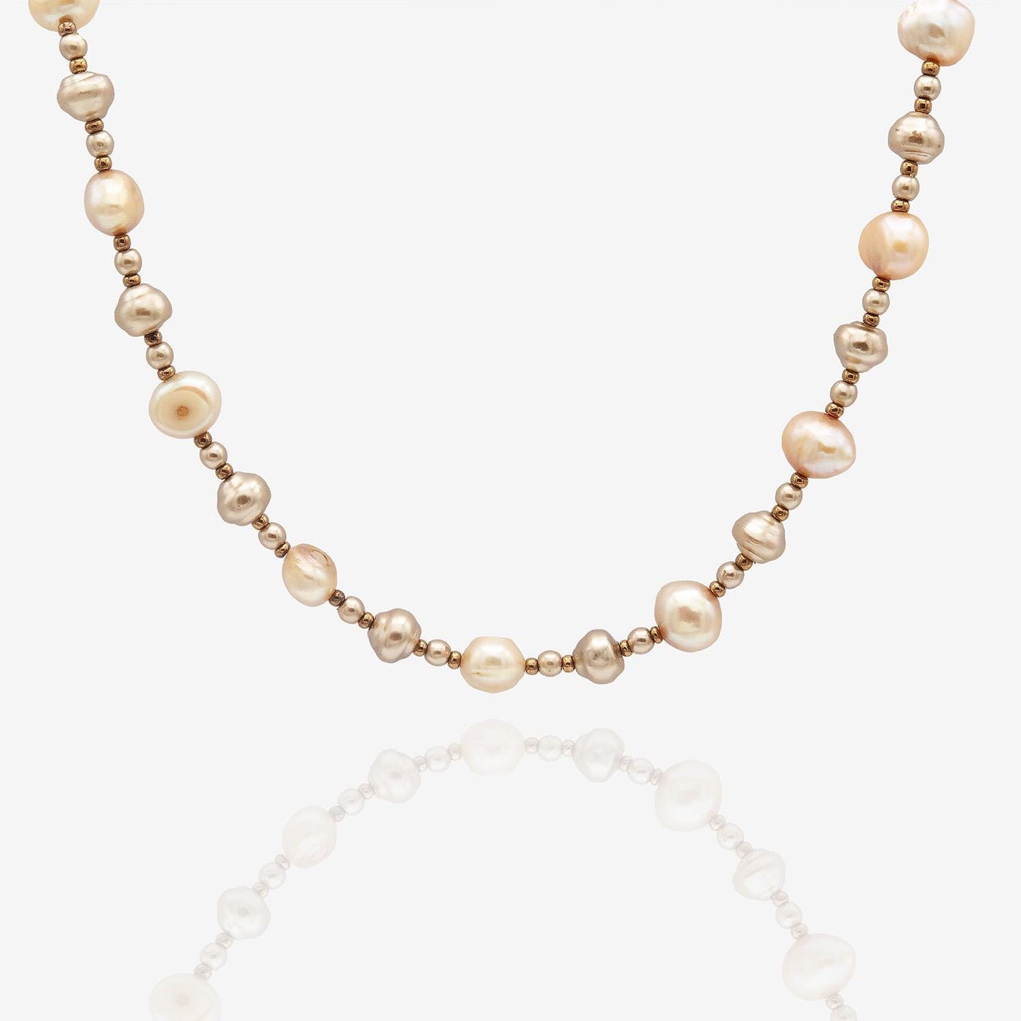Vintage Oscar De La Renta 16 Inch Genuine Fresh Water Pearl Necklace