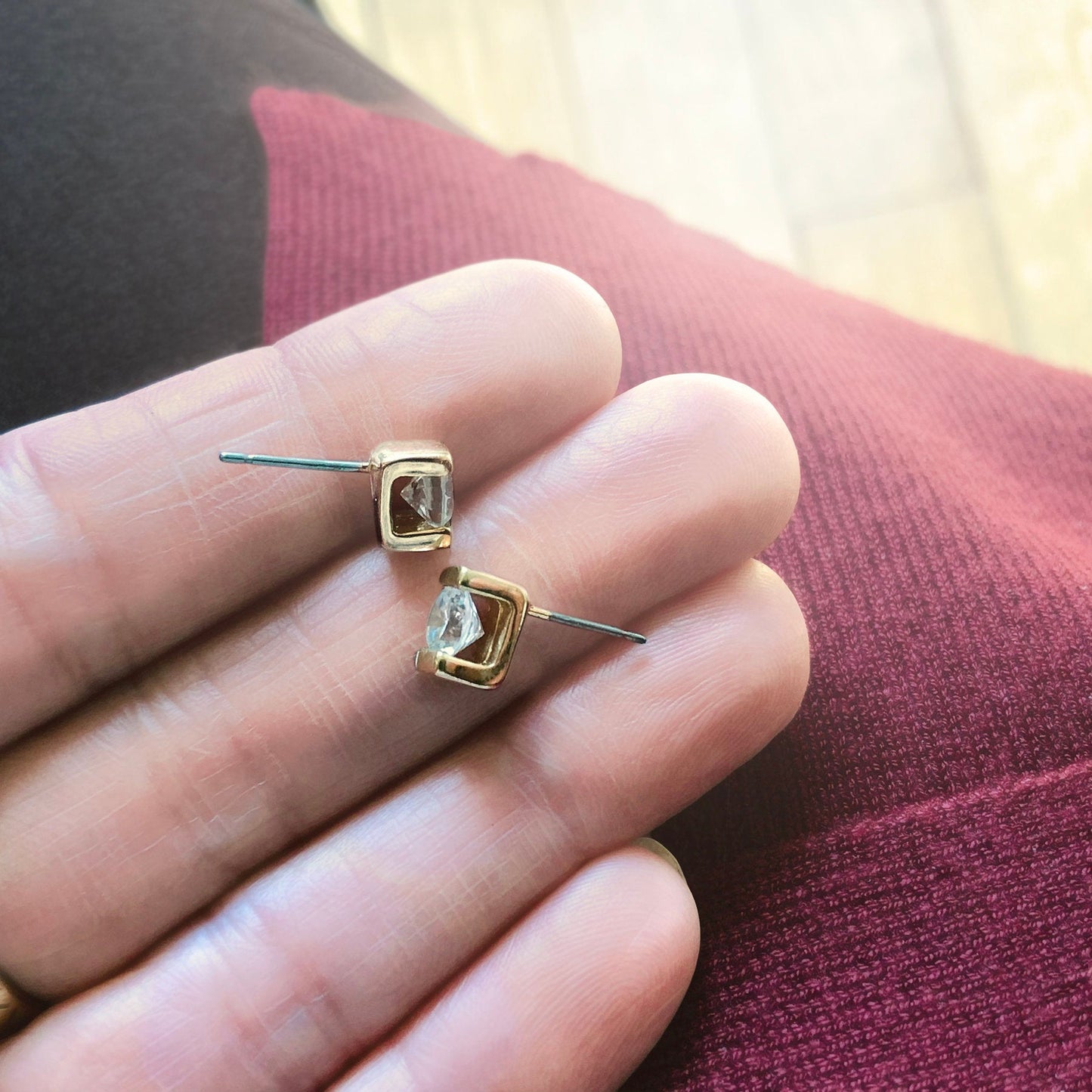 vintage-clear-Austrian-crystal-post-earrings