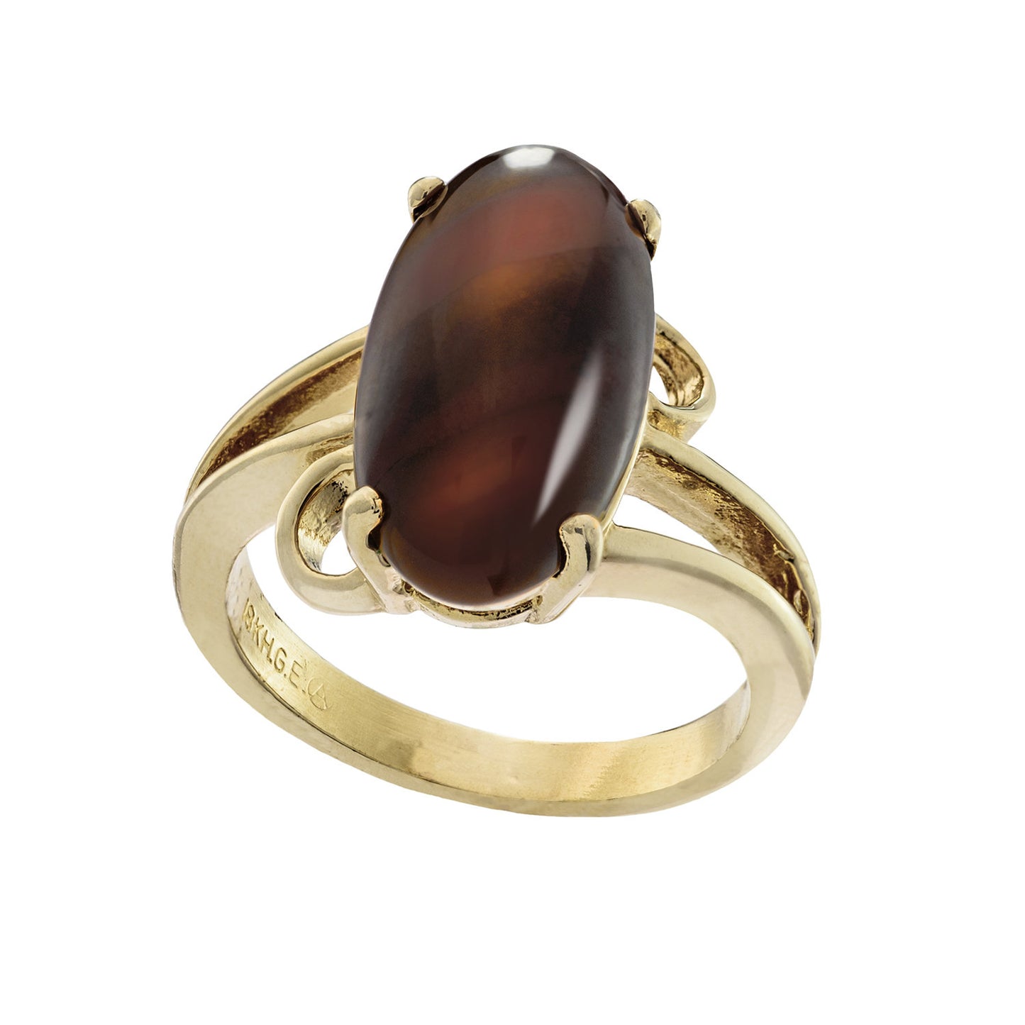 vintage-imitation-brown-coral-gold-plated-cocktail-ring