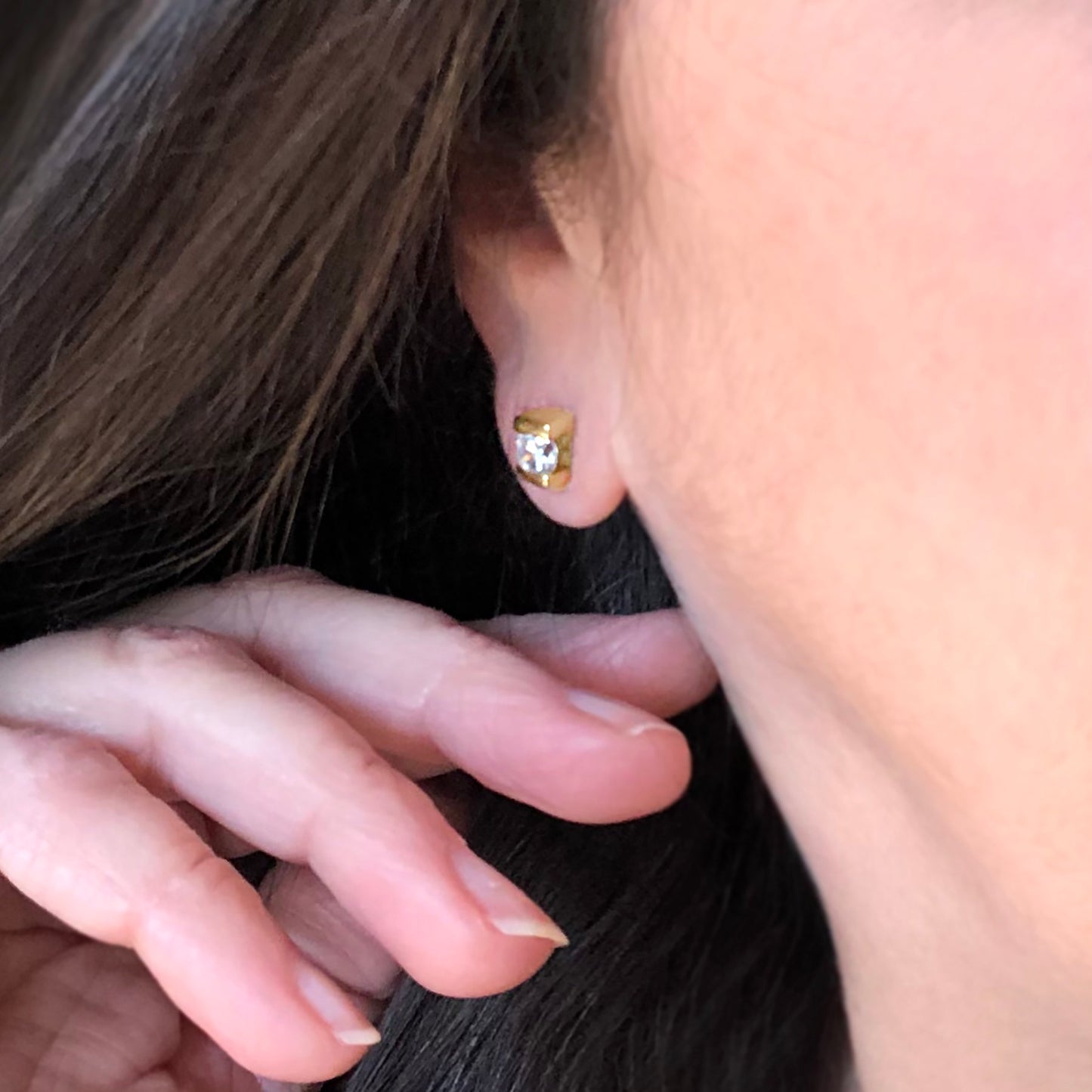 vintage-clear-Austrian-crystal-post-earrings