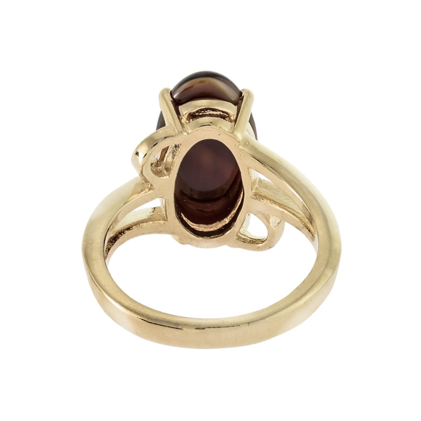 vintage-imitation-brown-coral-gold-plated-cocktail-ring
