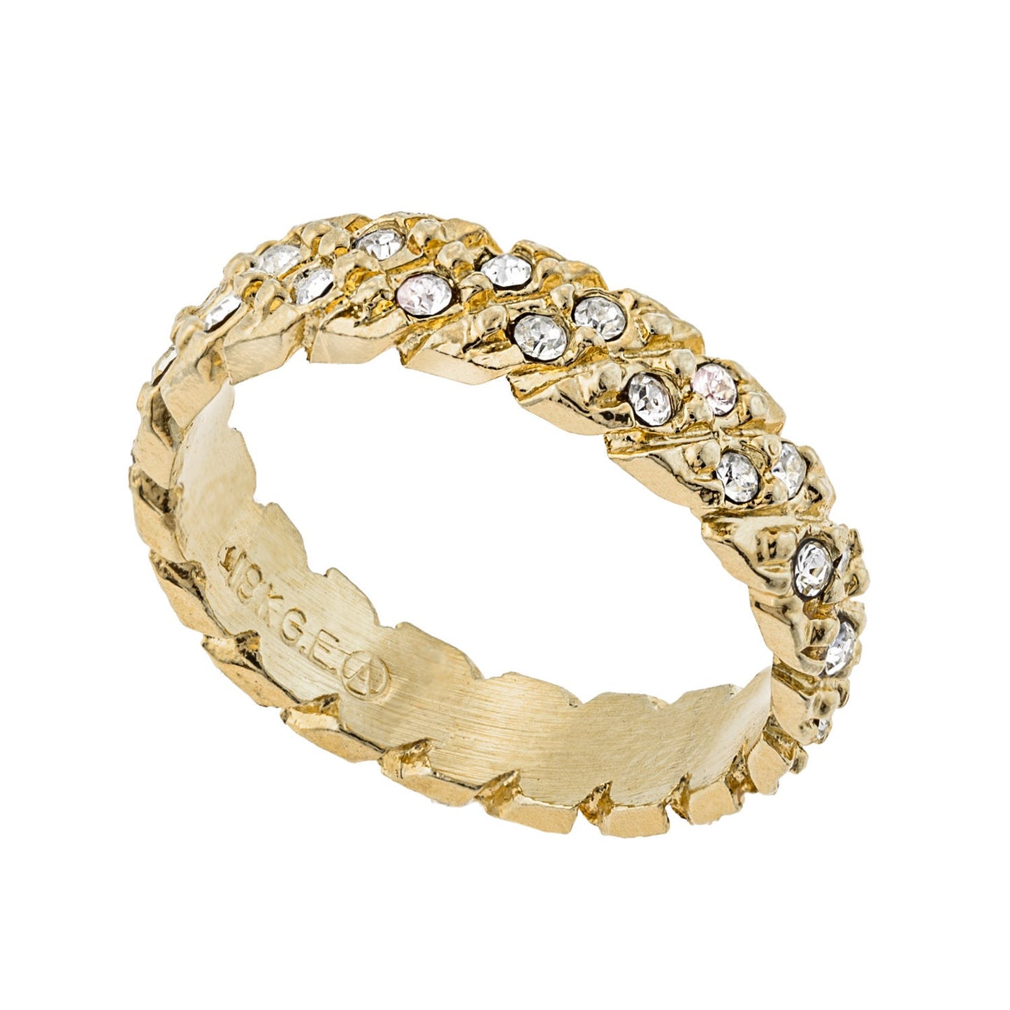 vintage-wedding-band-yellow-gold-plated-clear-Austrian-crystals