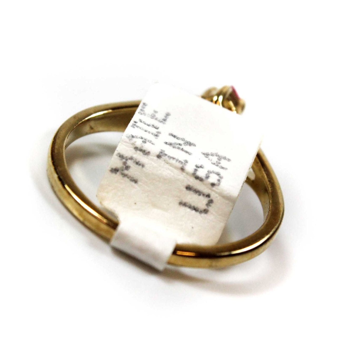 Vintage Ring Pink Swarovski Crystal 18k Gold Victorian October Birthstone Antique Womans Jewelry Dainty #R950 Size: 10