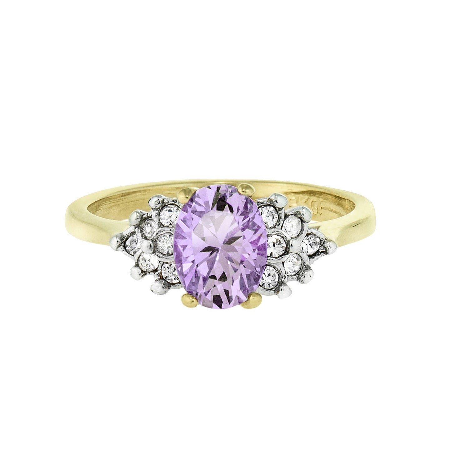 vintage-ring-lavender-cubic-zirconia-clear-Austrian-crystals-yellow-gold-plated