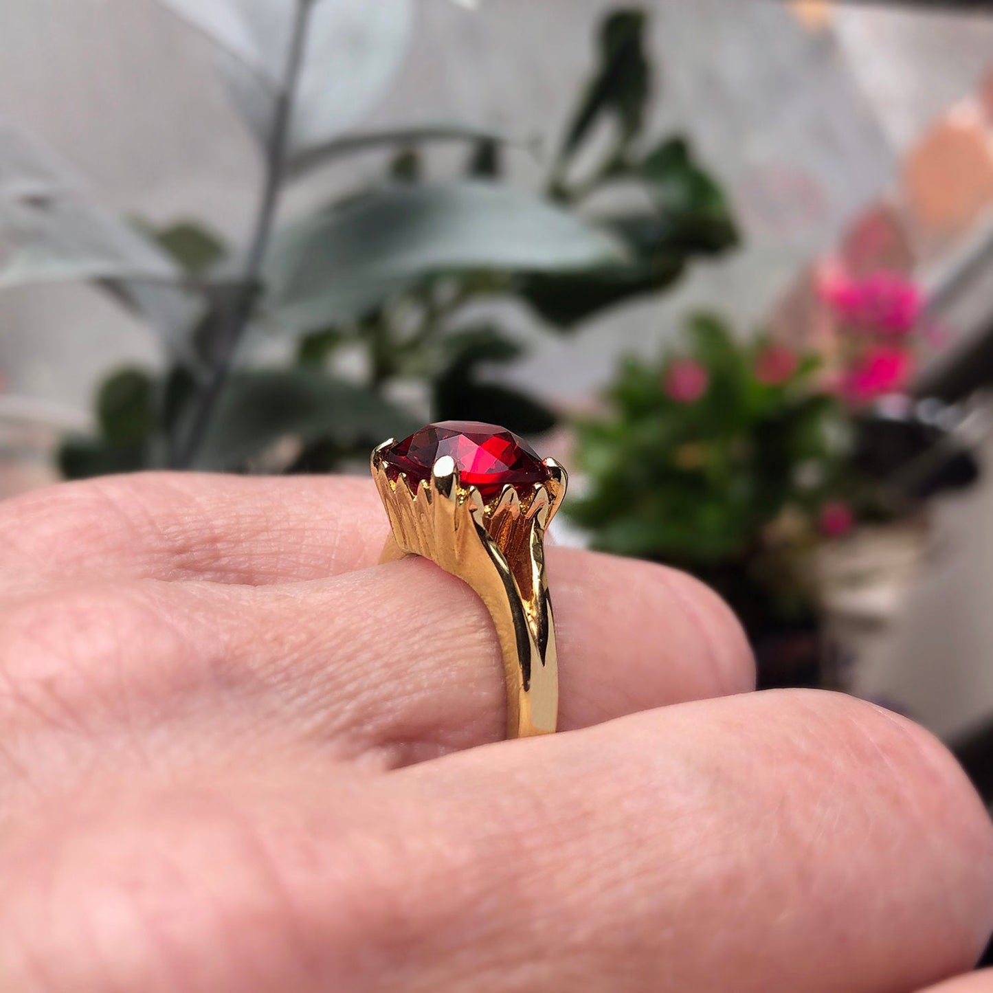 vintage-ruby-Austrian-crystal-yellow-gold-plated-ring