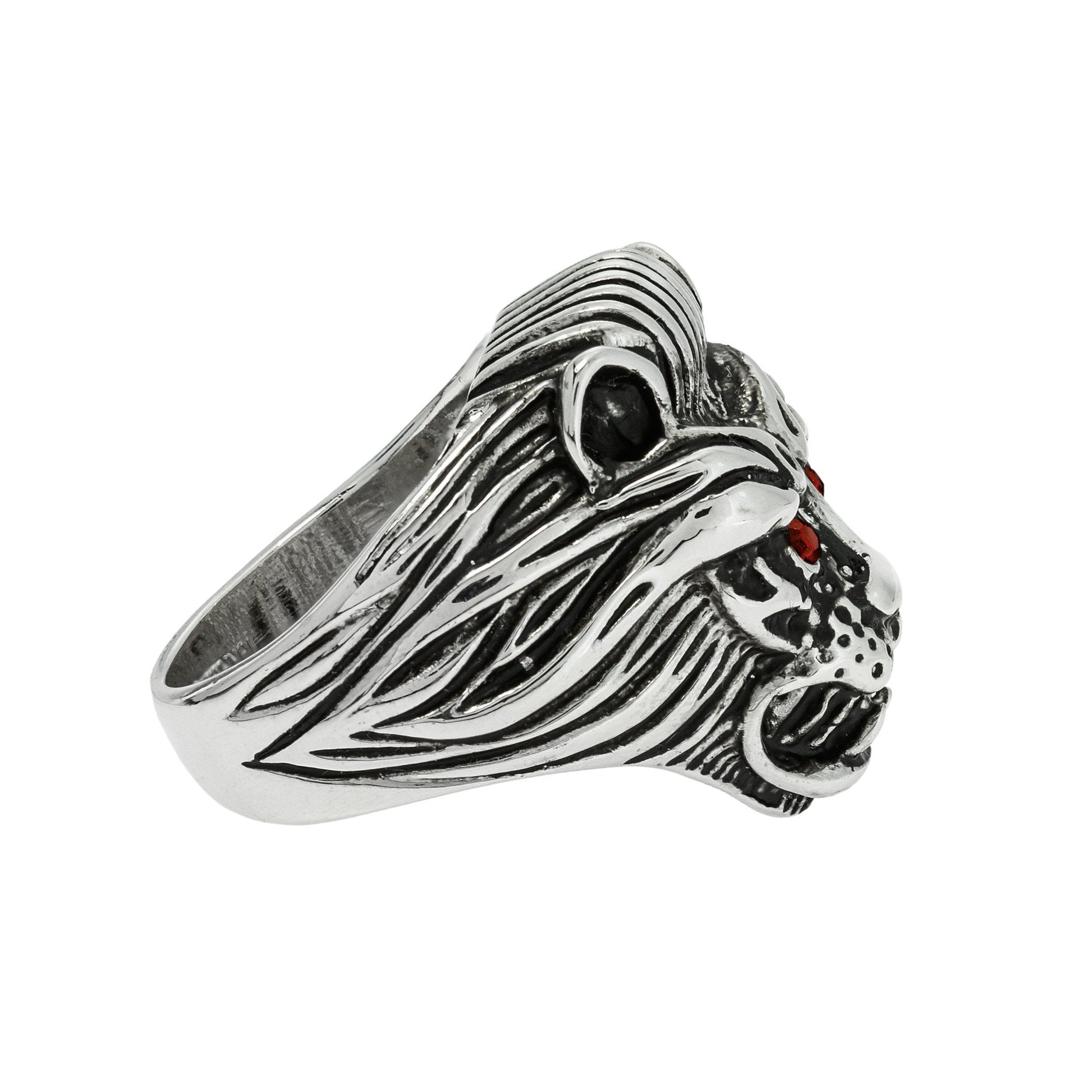 vintage-zodiac-lion-ring-ruby-Austrian-crystals-white-gold-plated