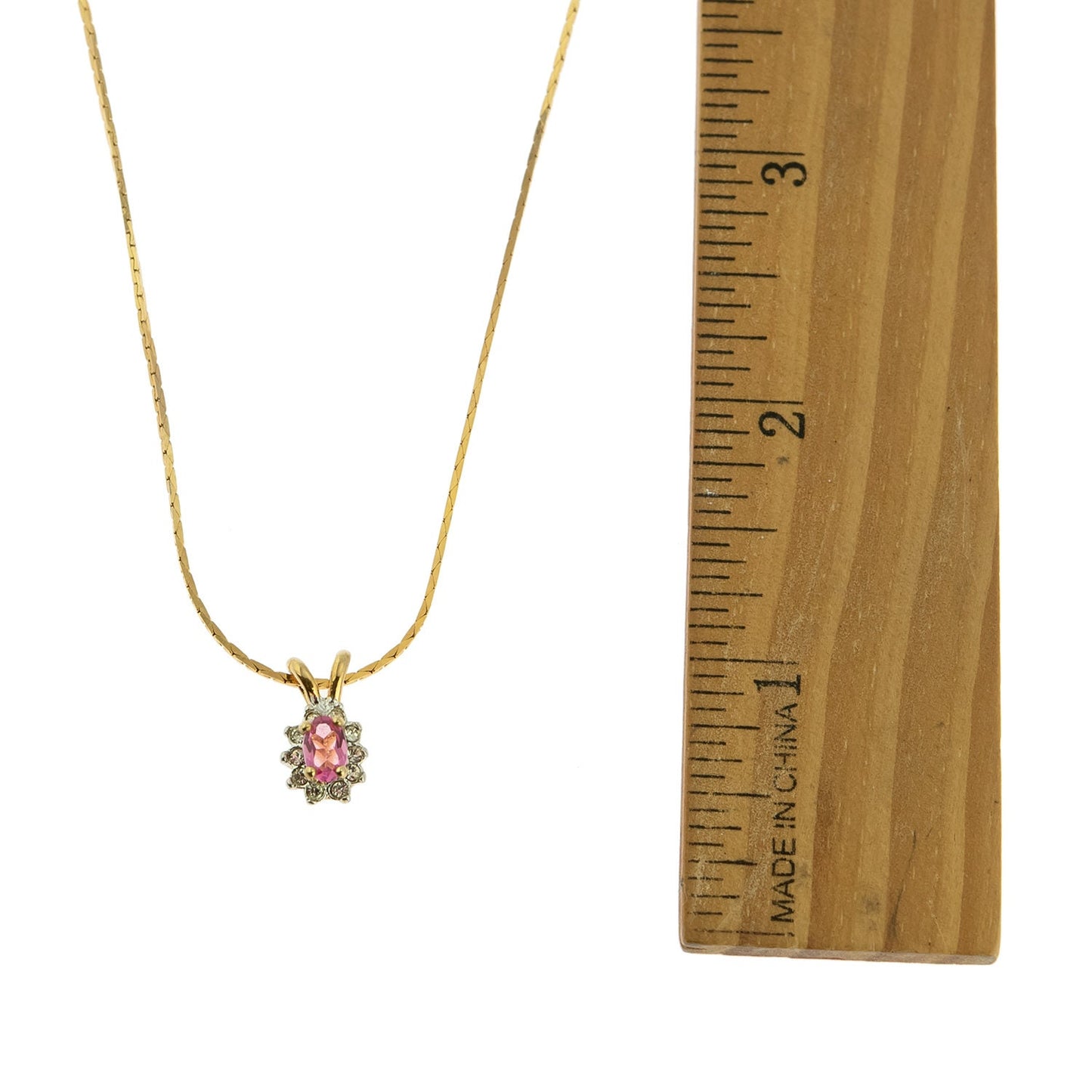 Vintage Clear Swarovski Crystal Necklace Antique Diamond-like necklace #N1291