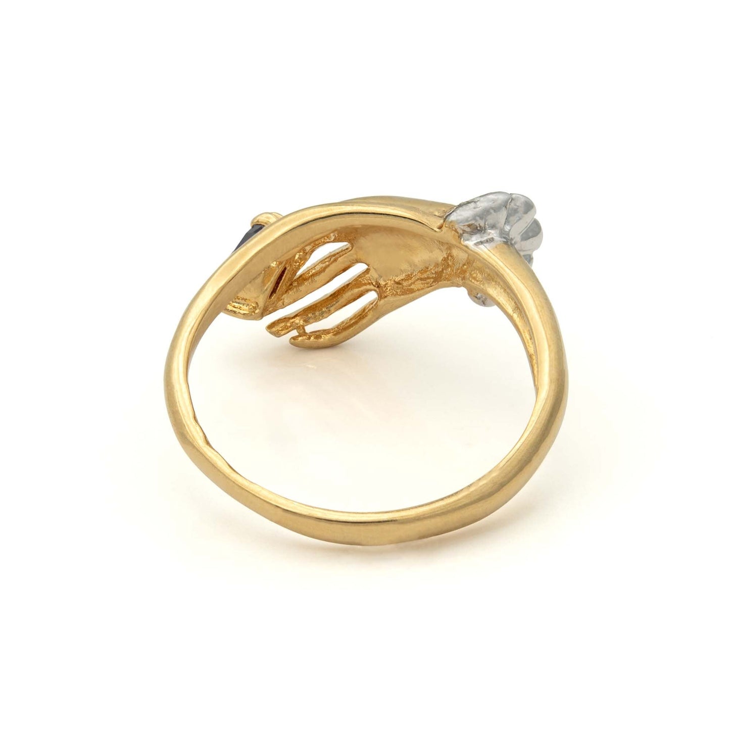 Vintage Austrian Crystals 18k Yellow Gold Matte or Polished Finish Made in USA