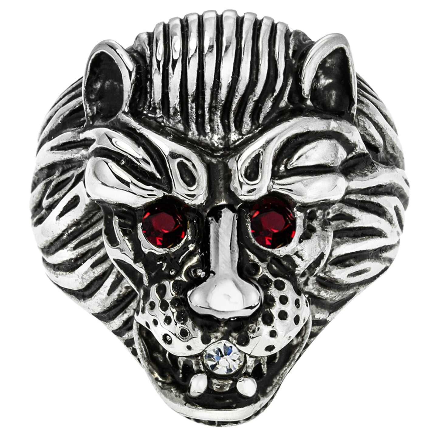 vintage-zodiac-lion-ring-ruby-Austrian-crystals-white-gold-plated