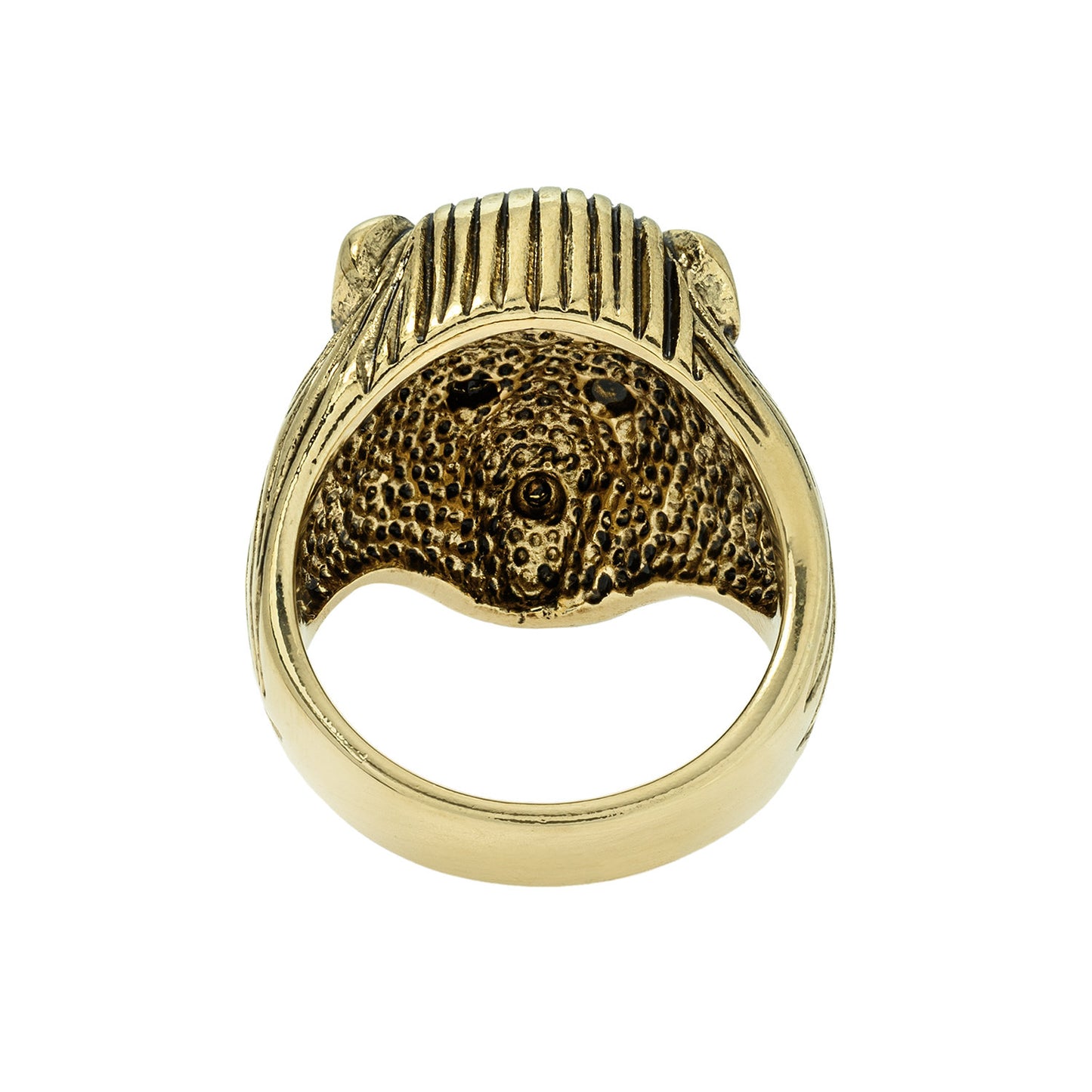 vintage-zodiac-lion-ring-clear-Austrian-crystals-yellow-gold-plated