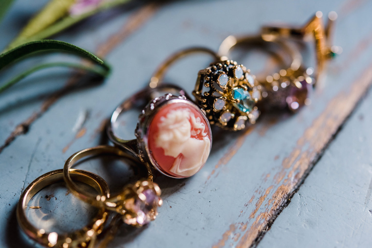 FIVE FOR ONE -Mix of 5 Vintage/Antique Rings for Women We Select Per Your Specifications Made in America - Bulk Pack