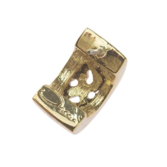 Vintage Earrings Signed Oscar De La Renta Thick Antique Gold Tone Hoops Earrings for Women A#OS2445 - Limited Stock - Never Worn