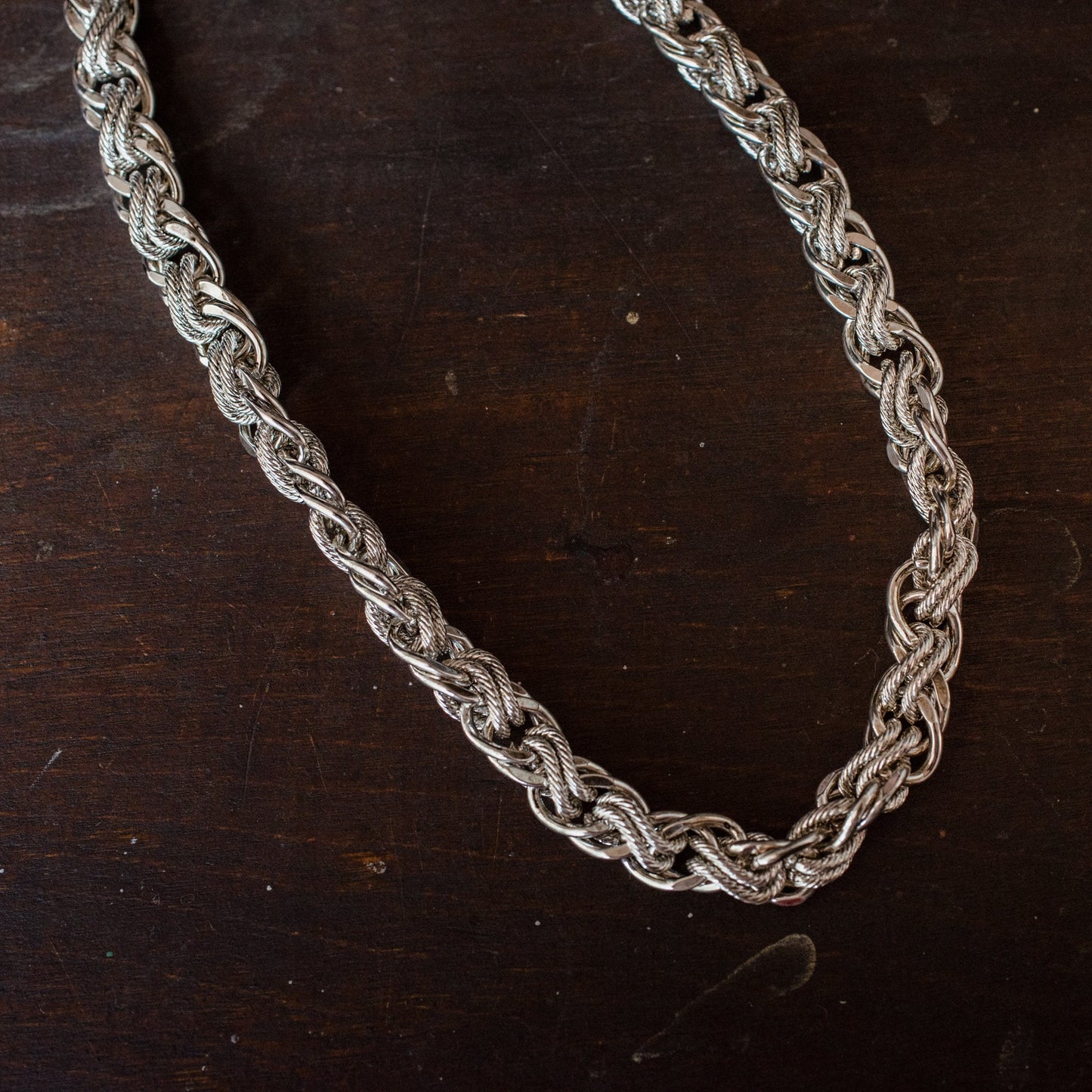 Vintage Oscar de la Renta Linked 18" Necklace OSN-113-S Antique Womans Jewlery