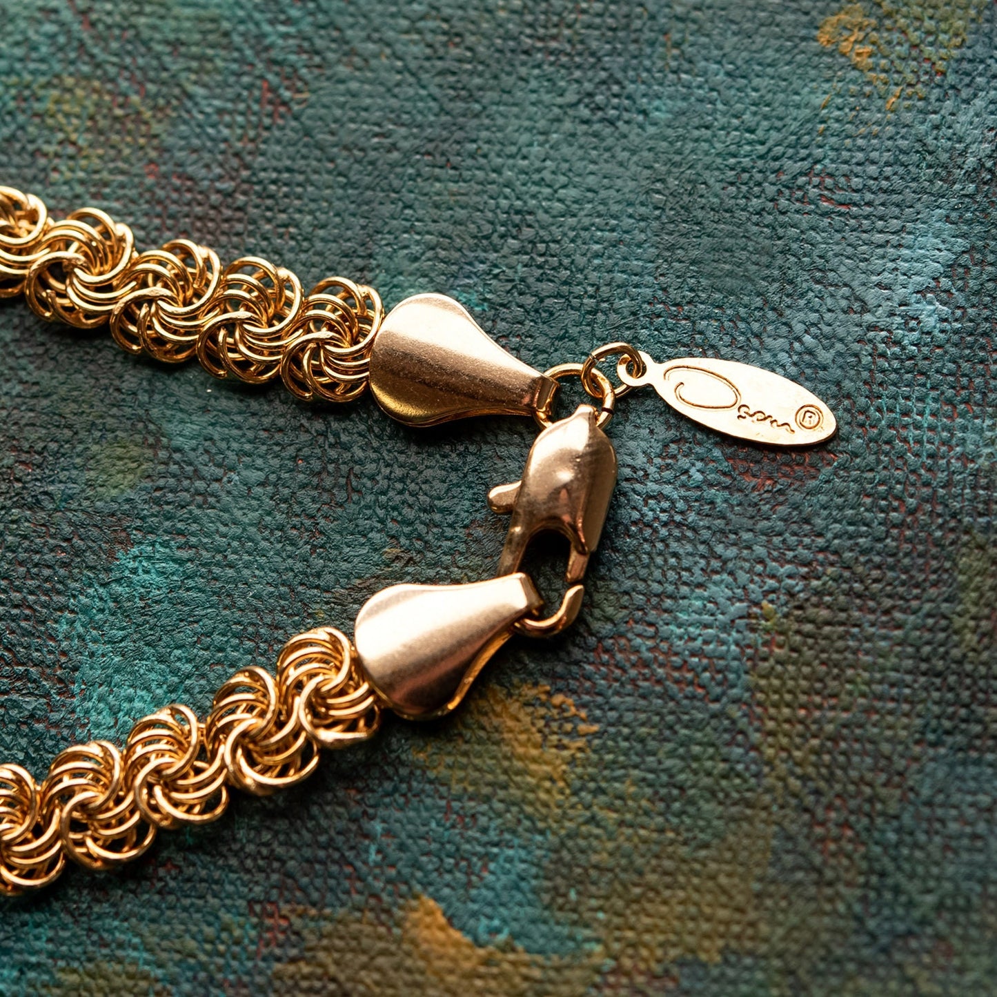 Vintage Oscar De La Renta 18 Inch Gold Tone Link Chain Necklace Antique Womans Jewlery #OSN-981-Y - Limited Stock - Never Worn