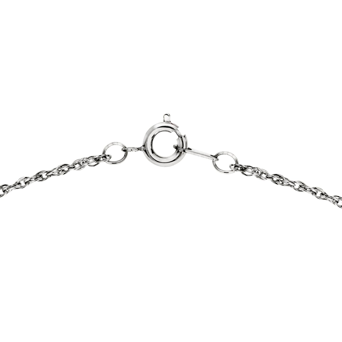 Vintage Claddagh Necklace Green Tourmaline Swarovski Heart Crystal 18k White Gold Silver Made in the USA N3099