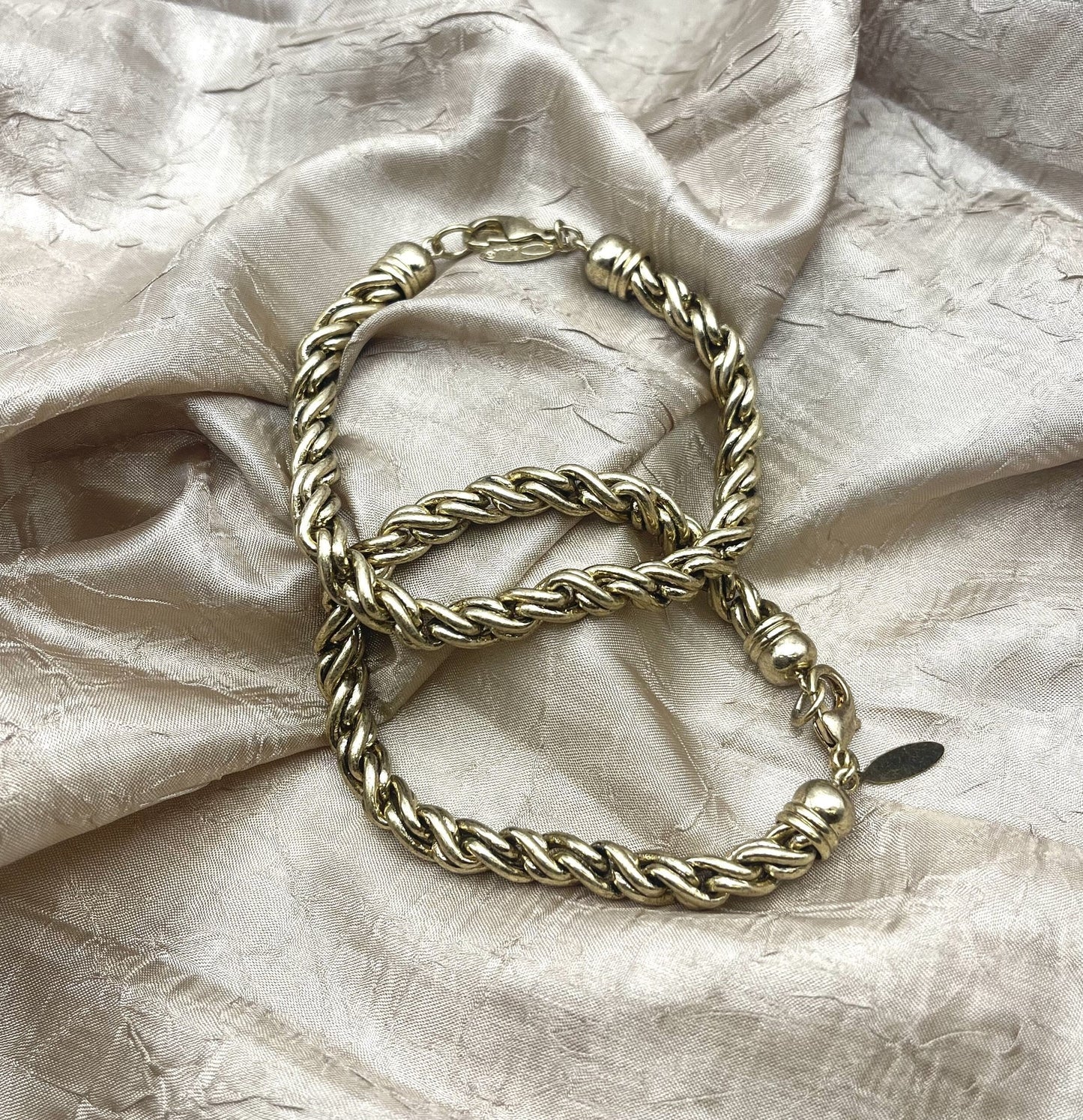 Antique Vintage Oscar de la Renta Gold Bracelet Twisted Rope Bracelets For Women - Limited Stock - Never Worn