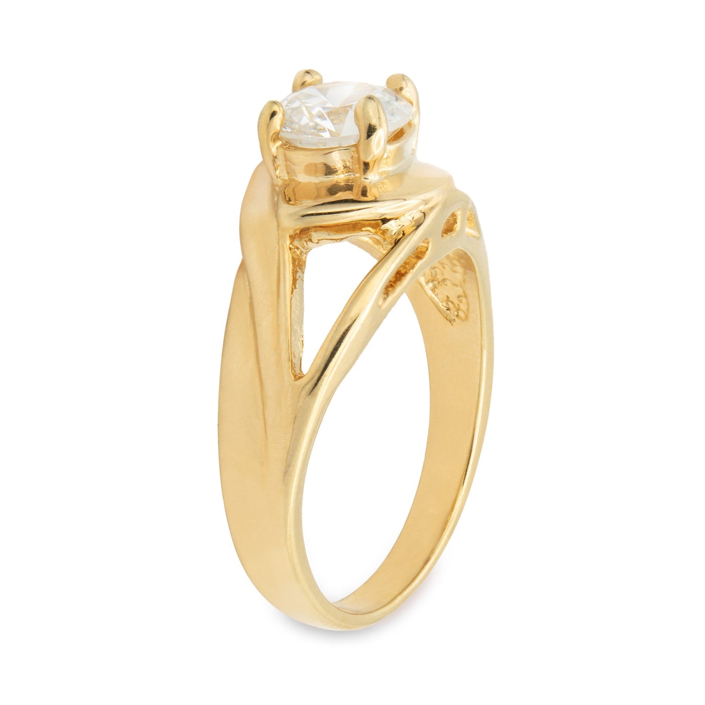 Vintage Ring 1.50 ct. Cubic Zirconia Solitaire Engagement Style Ring 18KT Gold Antique Womans Jewelry #R3428 - Limited Stock - Never Worn