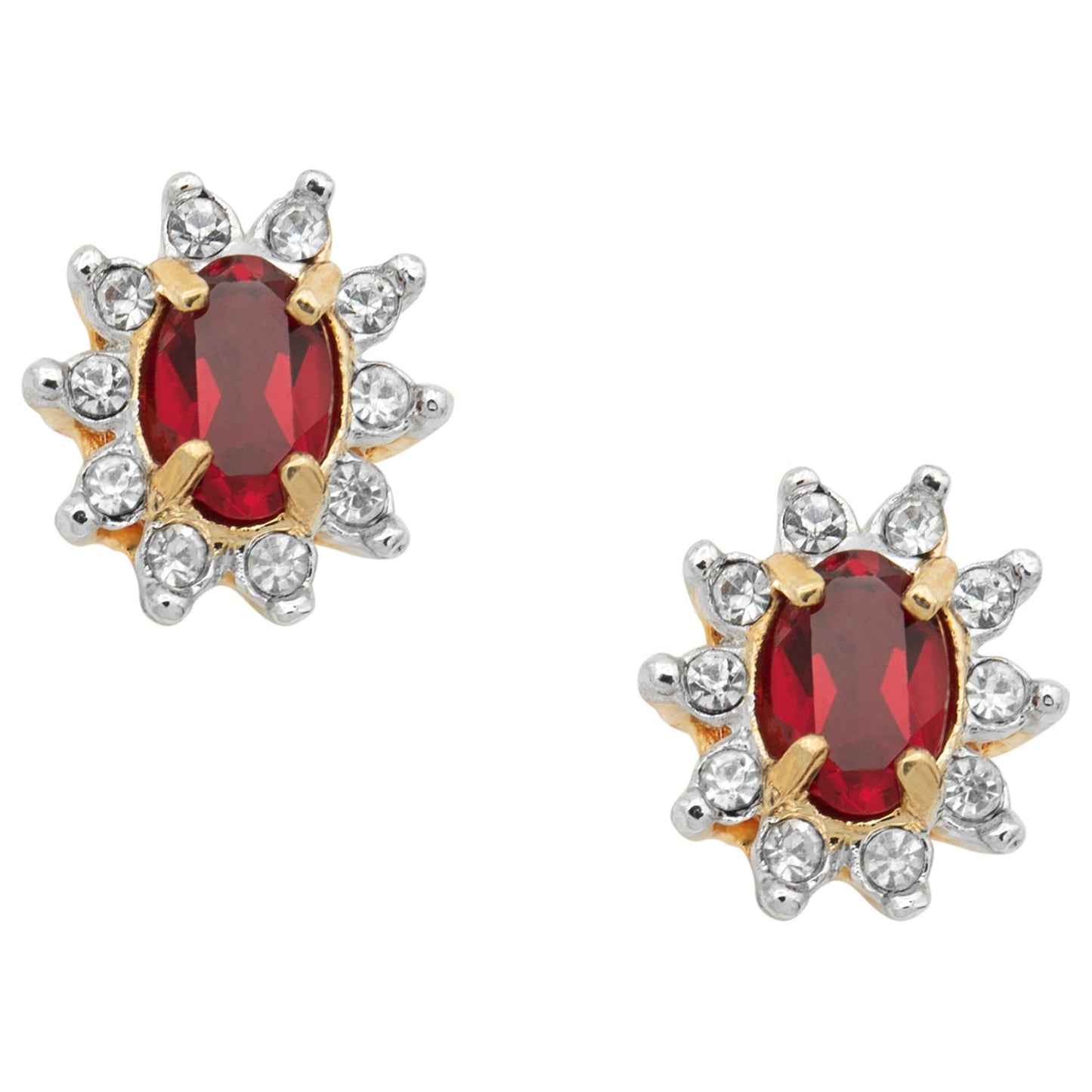 Vintage Austrian Crystal Post Earrings E1291