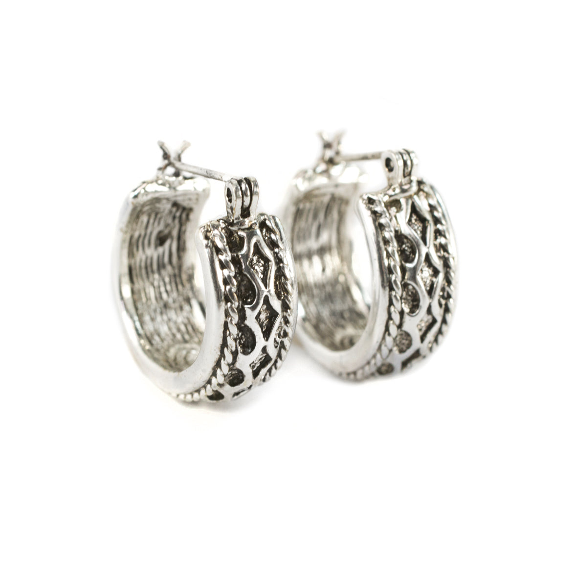 Vintage Earrings Oscar de la Renta Hoop Earrings