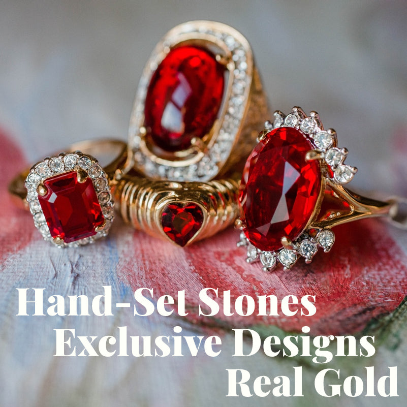 FIVE FOR ONE -Mix of 5 Vintage/Antique Rings for Women We Select Per Your Specifications Made in America - Bulk Pack
