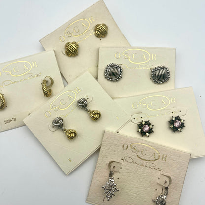 Vintage Oscar de la Renta Earring Set! Three pairs of designer earrings for the price of one. Handpicked from our curated collection Just for YOU!.  $200+ Value