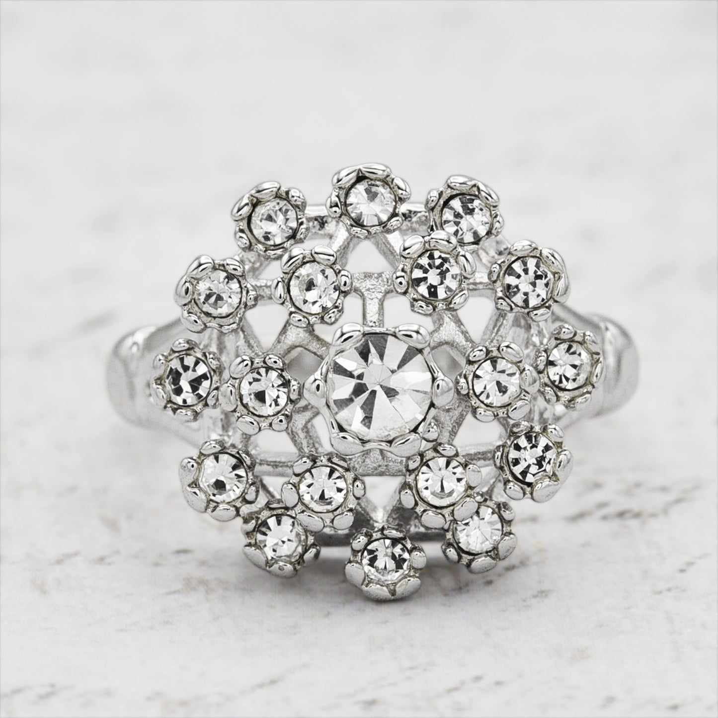 Vintage Ring Pinfire Opal Cluster Antique 18k Gold Cocktail Ring Womans Jewlery Opal Handmade Rings R108