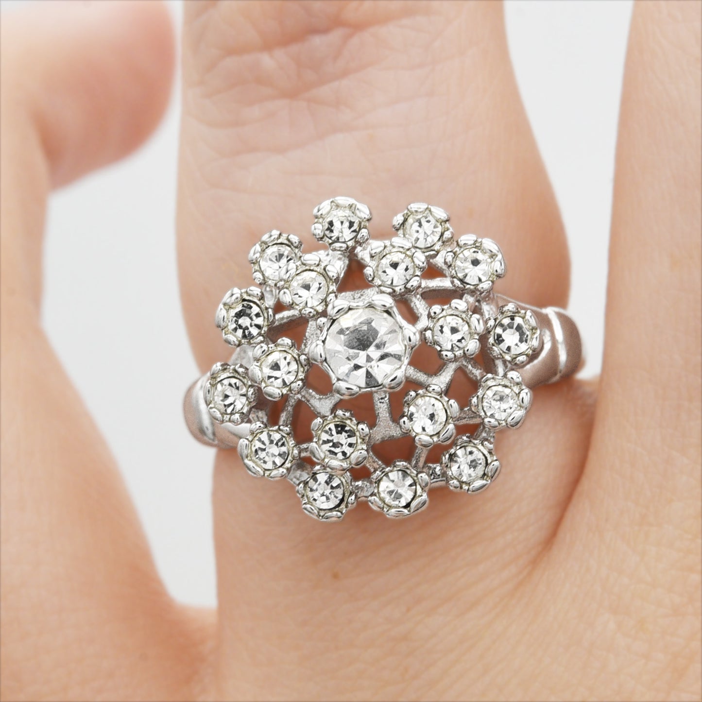 Vintage Ring Pinfire Opal Cluster Antique 18k Gold Cocktail Ring Womans Jewlery Opal Handmade Rings R108