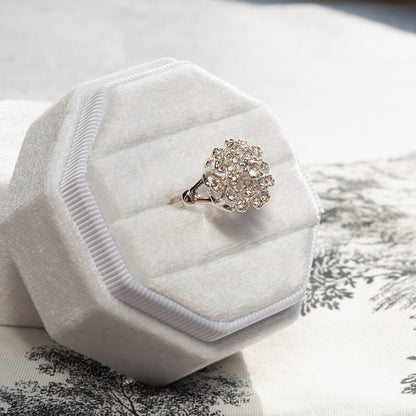 Vintage Ring Pinfire Opal Cluster Antique 18k Gold Cocktail Ring Womans Jewlery Opal Handmade Rings R108