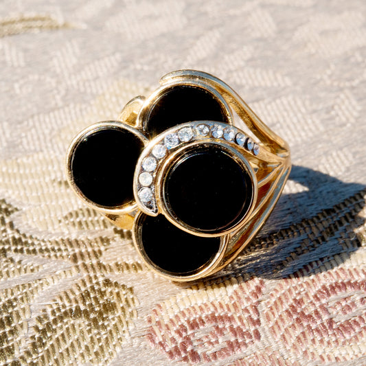 Genuine Onyx Yellow Gold / 4