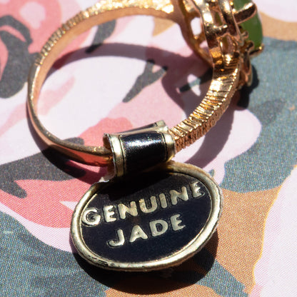 Vintage Ring Austrian Crystal Ring 18k Gold Electroplated Dainty Ring for Women Girls Birthstone Rings