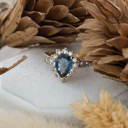 Vintage 18k Gold Electroplated Ring:Cubic Zirconia and Crystal, 1990s Jewelry