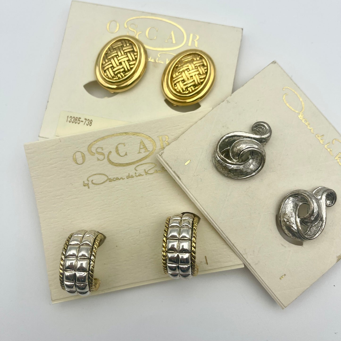 Vintage Oscar de la Renta Earring Set! Three pairs of designer earrings for the price of one. Handpicked from our curated collection Just for YOU!.  $200+ Value