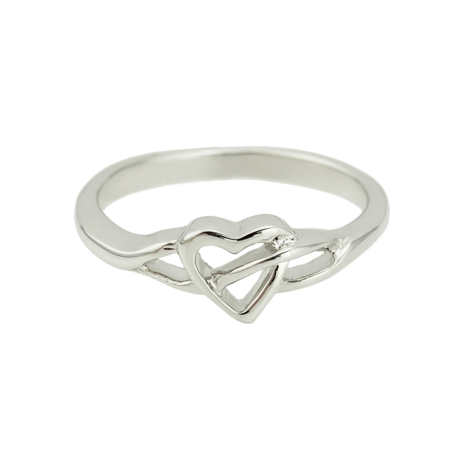 vintage silver ring 欠けたハート Open Heart Ring | Silver Accessory Brand Aletta Jewelry