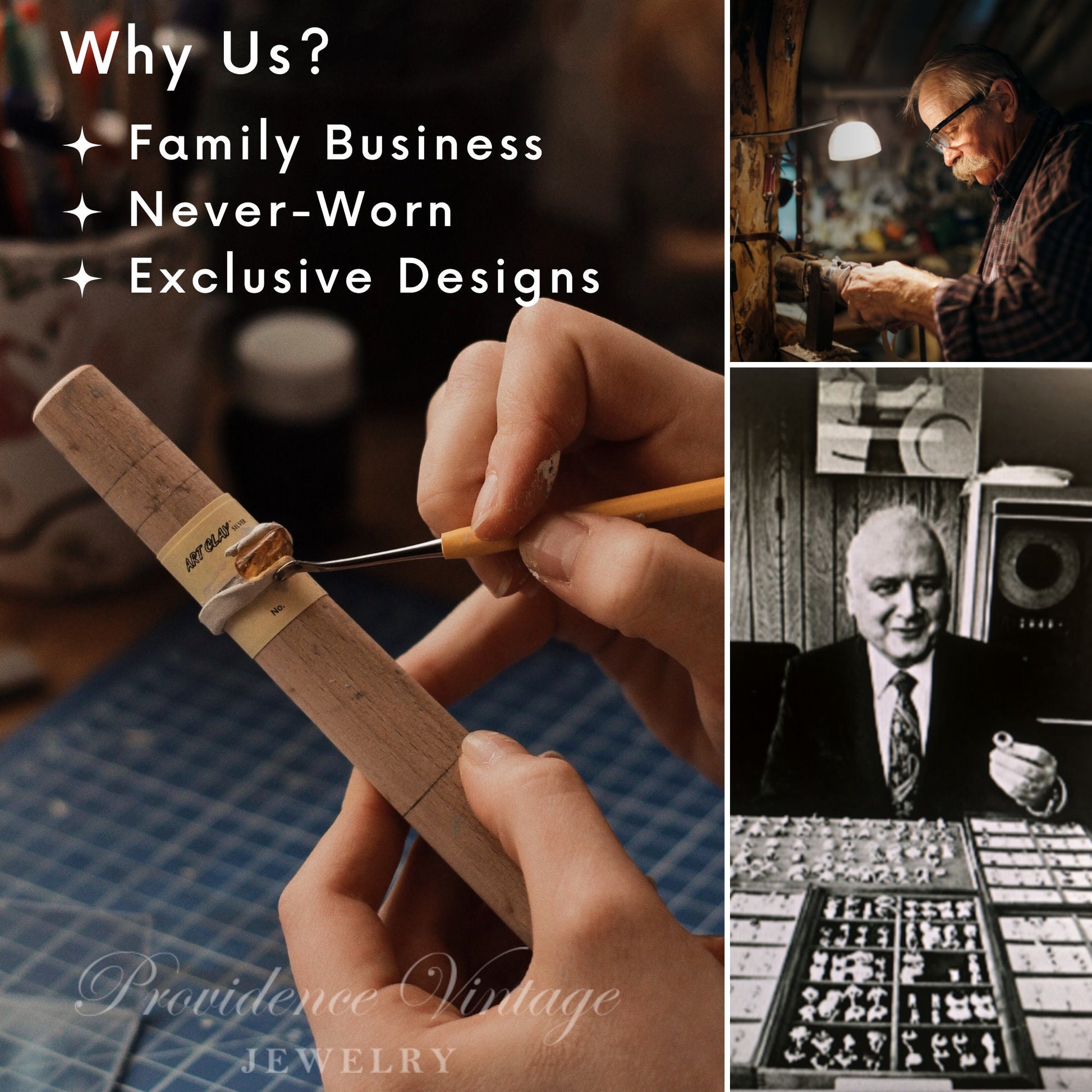 Graham Vintage 1980s Men's Ruby Crystal Ring – 18K HGE Yellow Gold Plated jewelry image 1