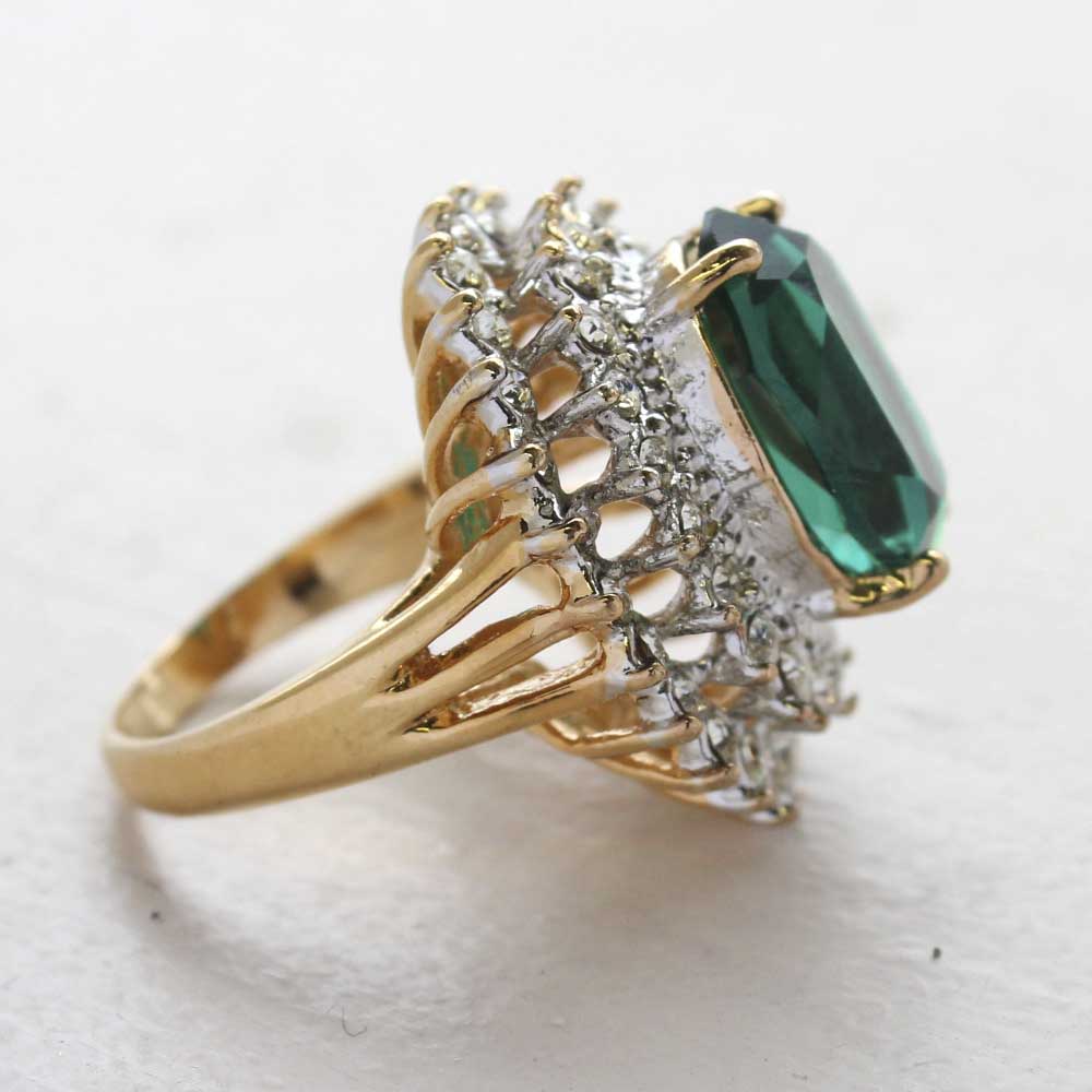Cz cocktail clearance rings