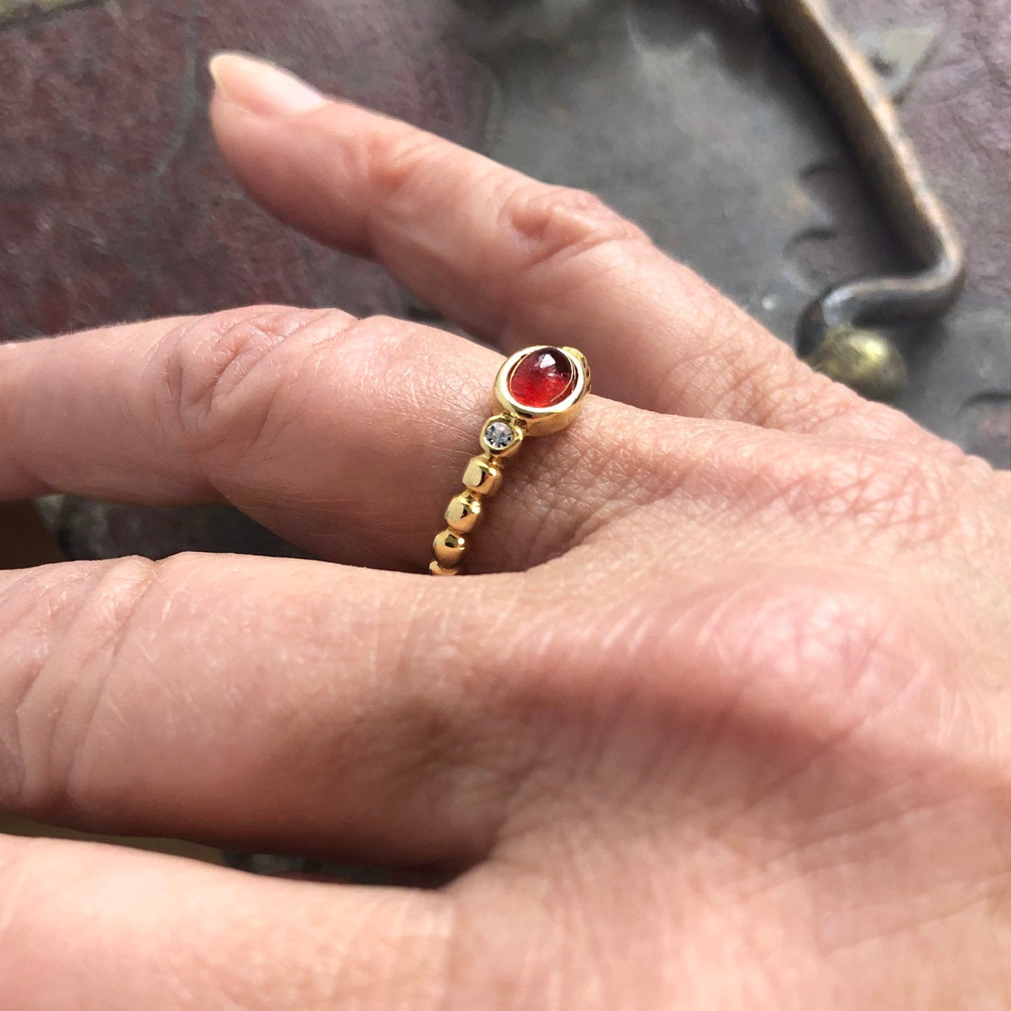 vintage-ruby-clear-Austrian-crystals-yellow-gold-electroplated-ring