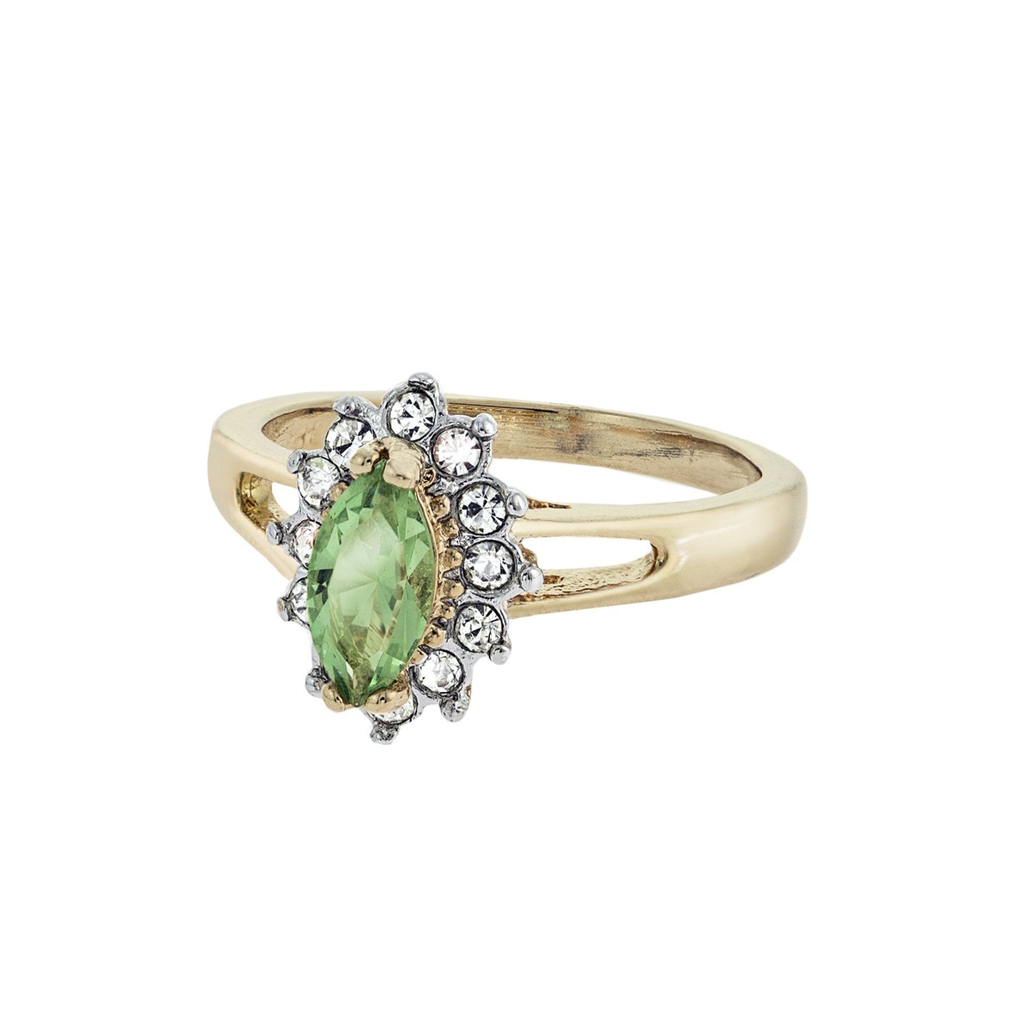 vintage-peridot-clear-Austrian-crystals-two-tone-gold-plated-ring