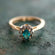 Vintage Genuine Opal or Austrian Crystal Ring 18k Yellow Gold Electroplated