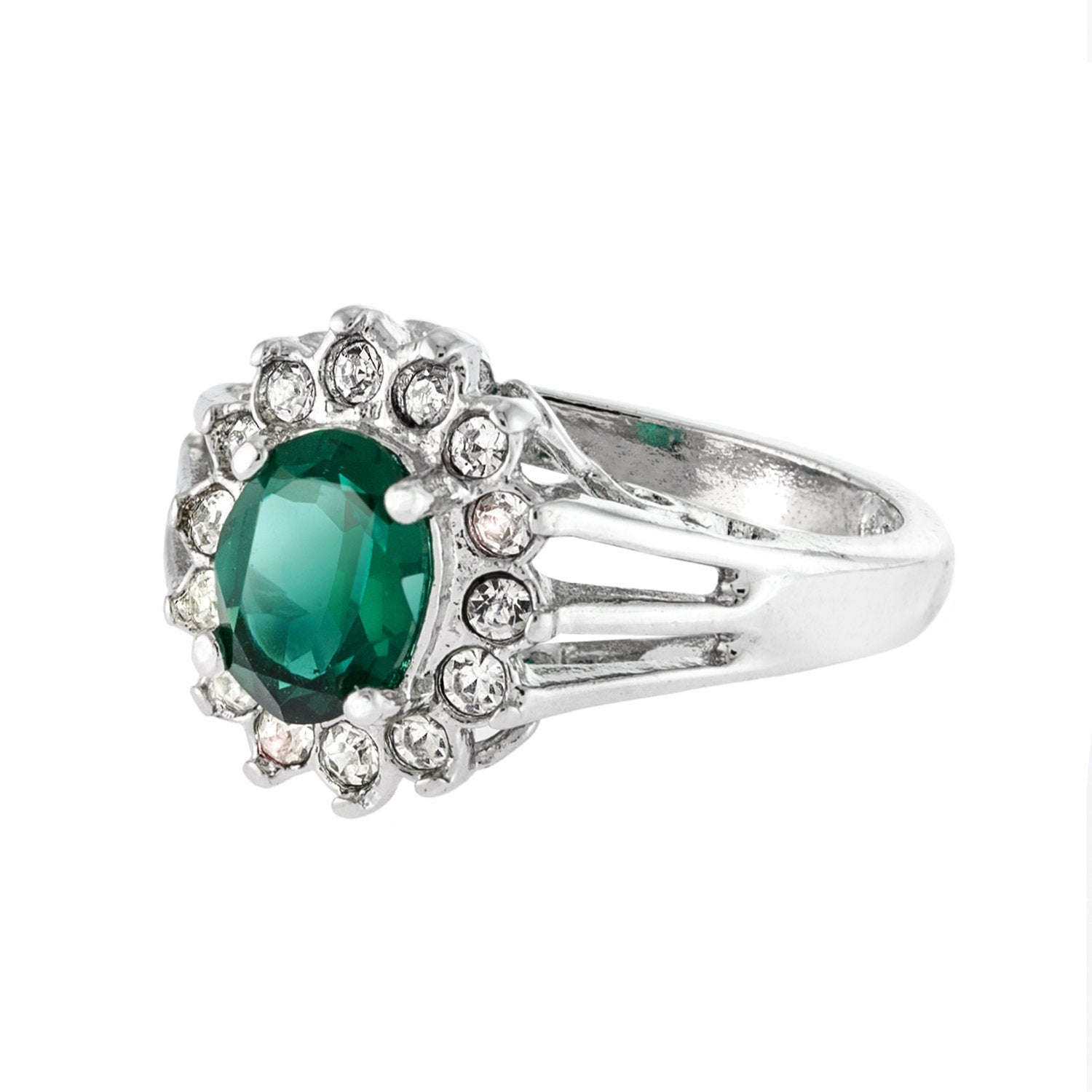 vintage-emerald-clear-Austrian-crystal-white-gold-plated-ring