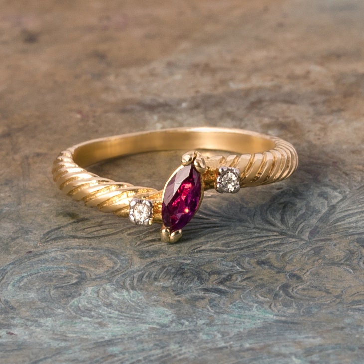ruby ring-july birthstone ring
