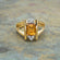 Vintage 1980s Garnet and Clear Austrian Crystals 18k Yellow Gold Electroplated January Birthstone Made in USA #R1747
