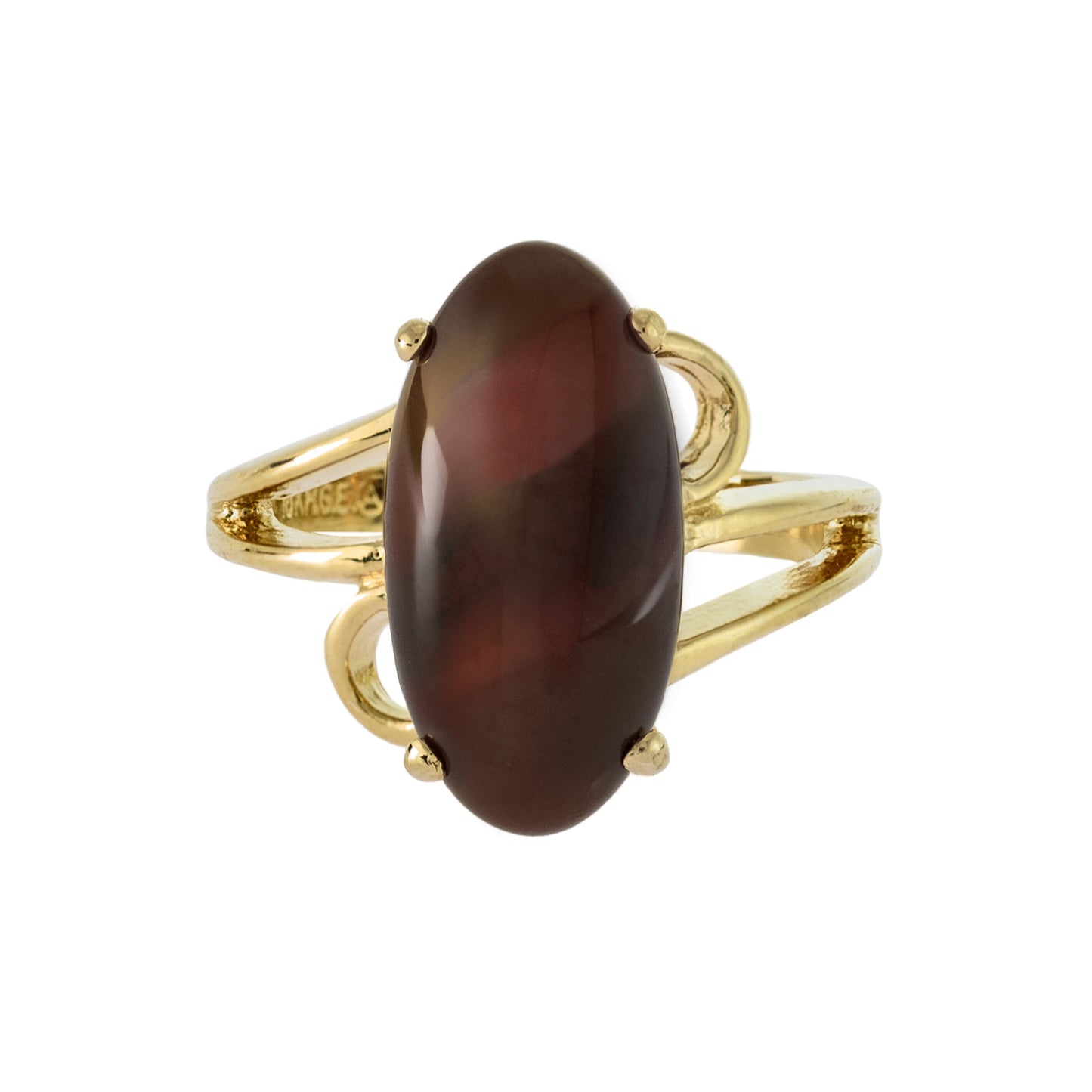 vintage-imitation-brown-coral-gold-plated-cocktail-ring